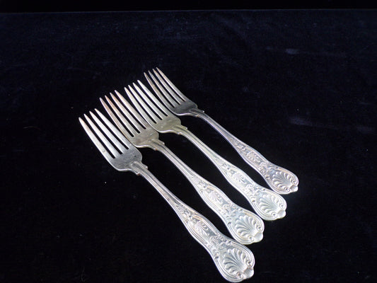 US Navy 8" Silver Solder Dinner Forks, International Silver