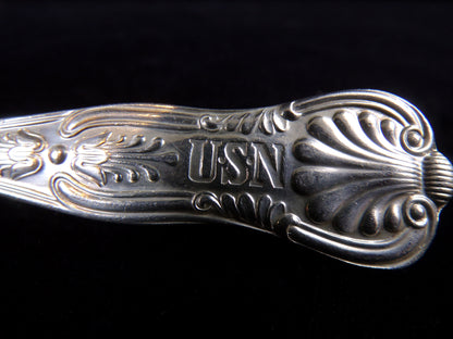 1) US Navy 7 1/4" Stainless Dinner Fork, International Silver Co