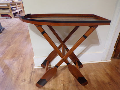 Wooden Boat Serving Table