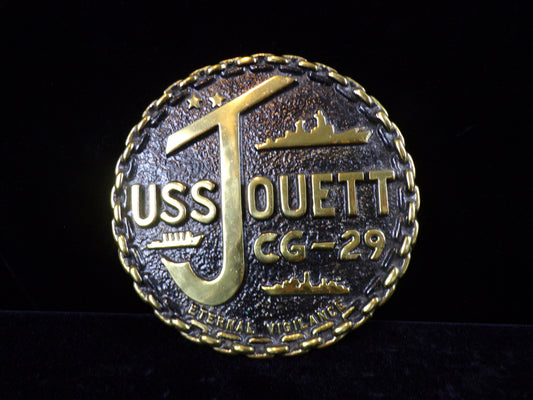 USS Jouett (CG-29) Brass Plaque