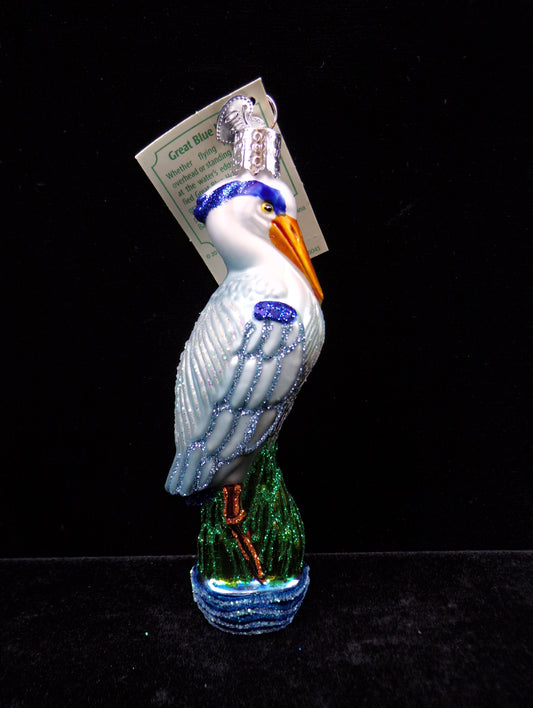 Nautical Themed Christmas Ornament - Great Blue Heron