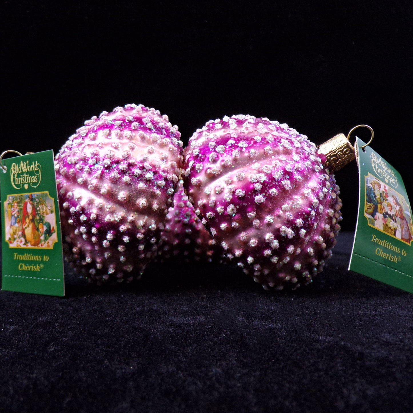 Nautical Themed Christmas Ornament - Purple Sea Urchin