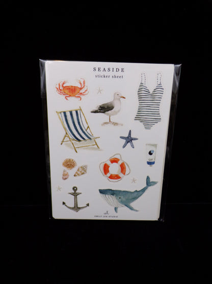 Nautical and Maritime Themed Sticker Sheet