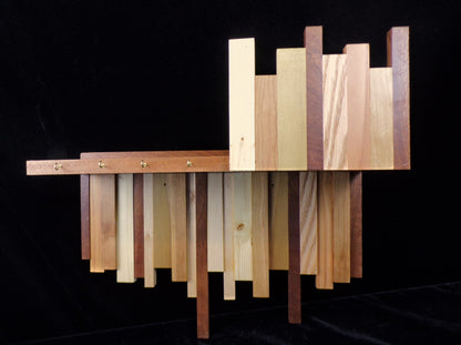 Multiple Wood Toned Shelf