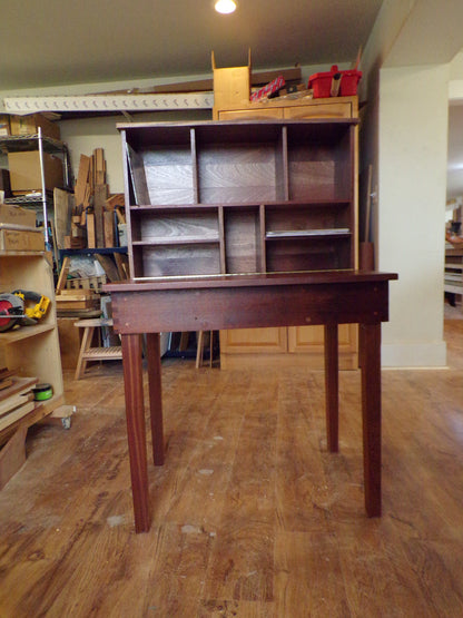 Yeoman's Desk made from Salvaged Trumpy M/Y Wood