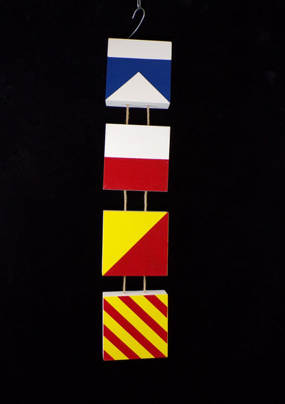 Nautical Flag Hanging Art