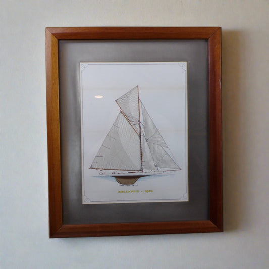 Howard Rogers Framed Ship Art - Reliance 1903