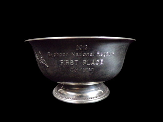 Closeup of trophy text