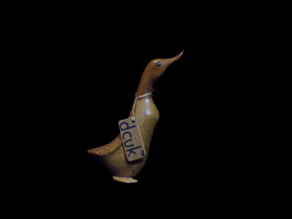 Hand-Carved Wooden Duck Figurine (Baldrick)