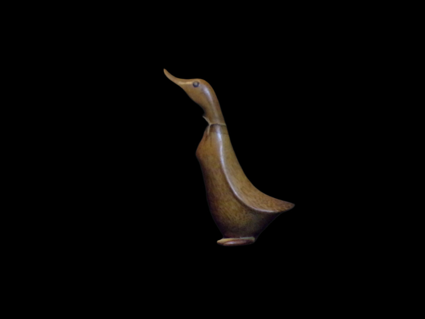 Hand-Carved Wooden Duck Figurine (Baldrick)