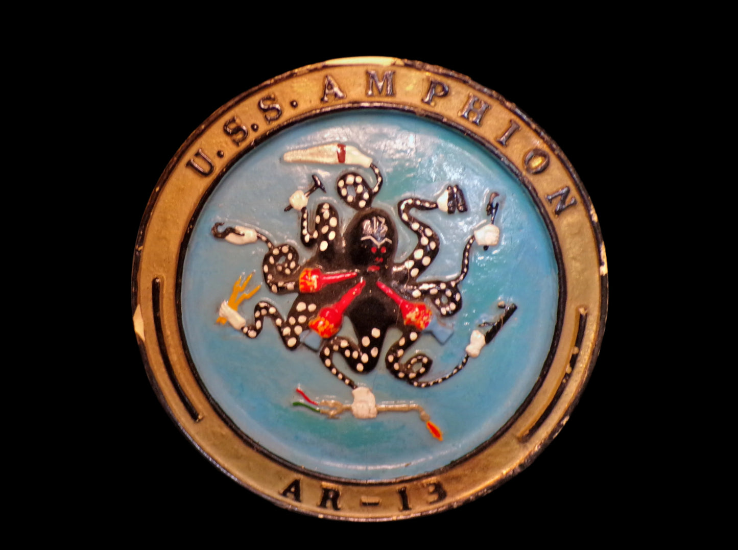 USS Amphion AR-13 Plaque