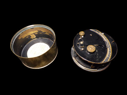 Heath & Co. Brass Sextant Component with Case Lid