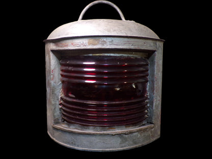 Port Navigation Light, Galvenized, circa WWII