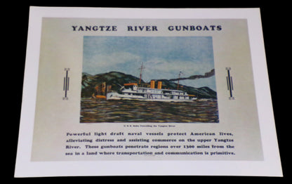 Print Yangtze River Gunboat