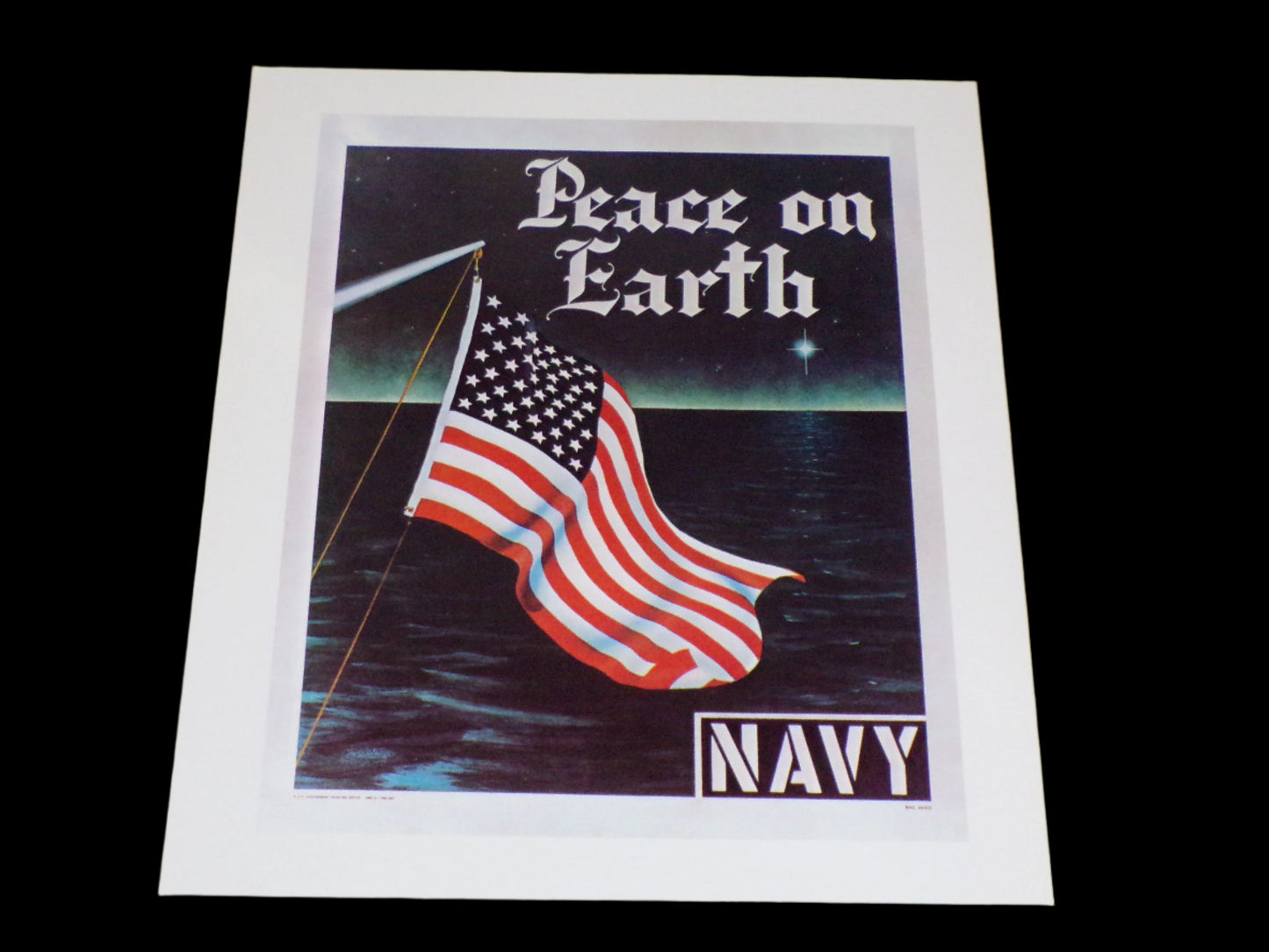 Recruiting Poster Peace on Earth US Navy