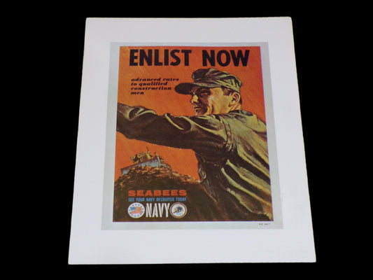 Recruiting Poster US Navy Enlist Now