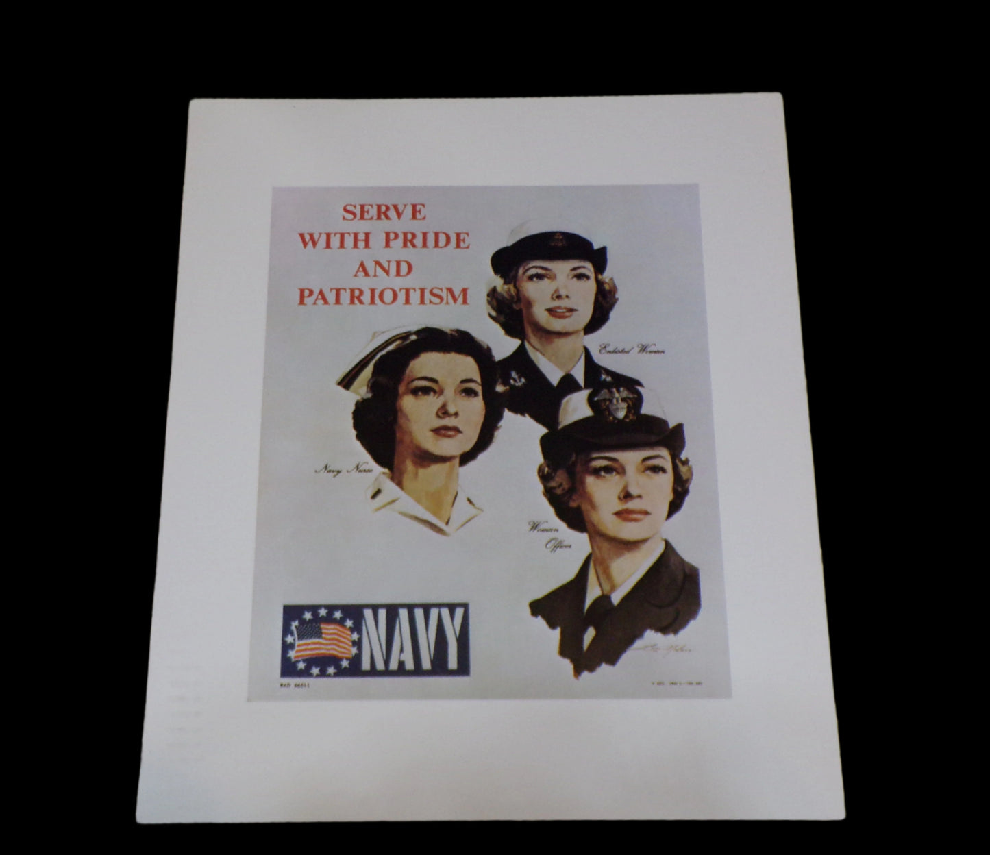 Recruiting Poster US Navy Nurse Corps Serve With Pride and Patriotism