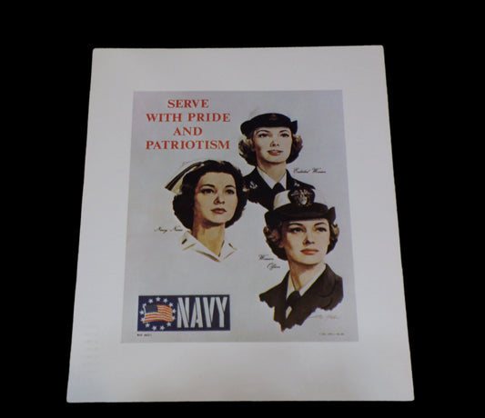Recruiting Poster US Navy Nurse Corps Serve With Pride and Patriotism