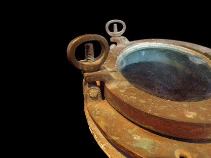 Authentic Salvaged Ship's Porthole Window - Annapolis Maritime Antiques