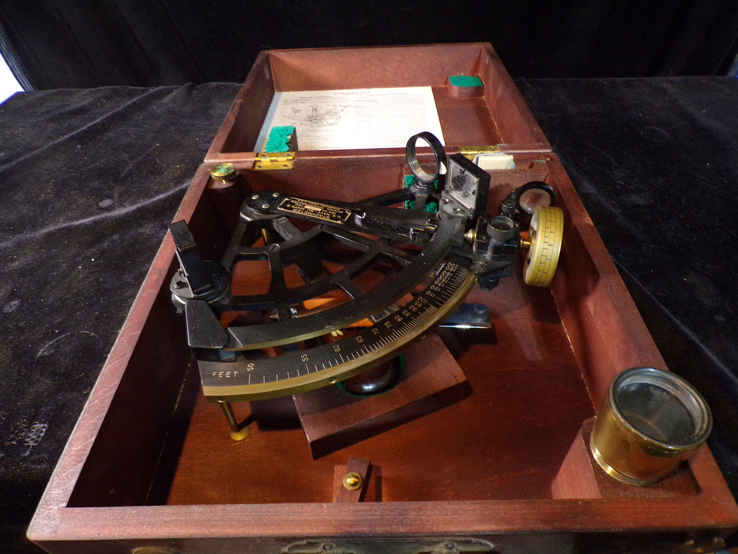US Navy Stadimeter Sextant - Annapolis Maritime Antiques