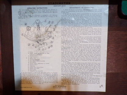 US Navy Stadimeter Sextant - Annapolis Maritime Antiques