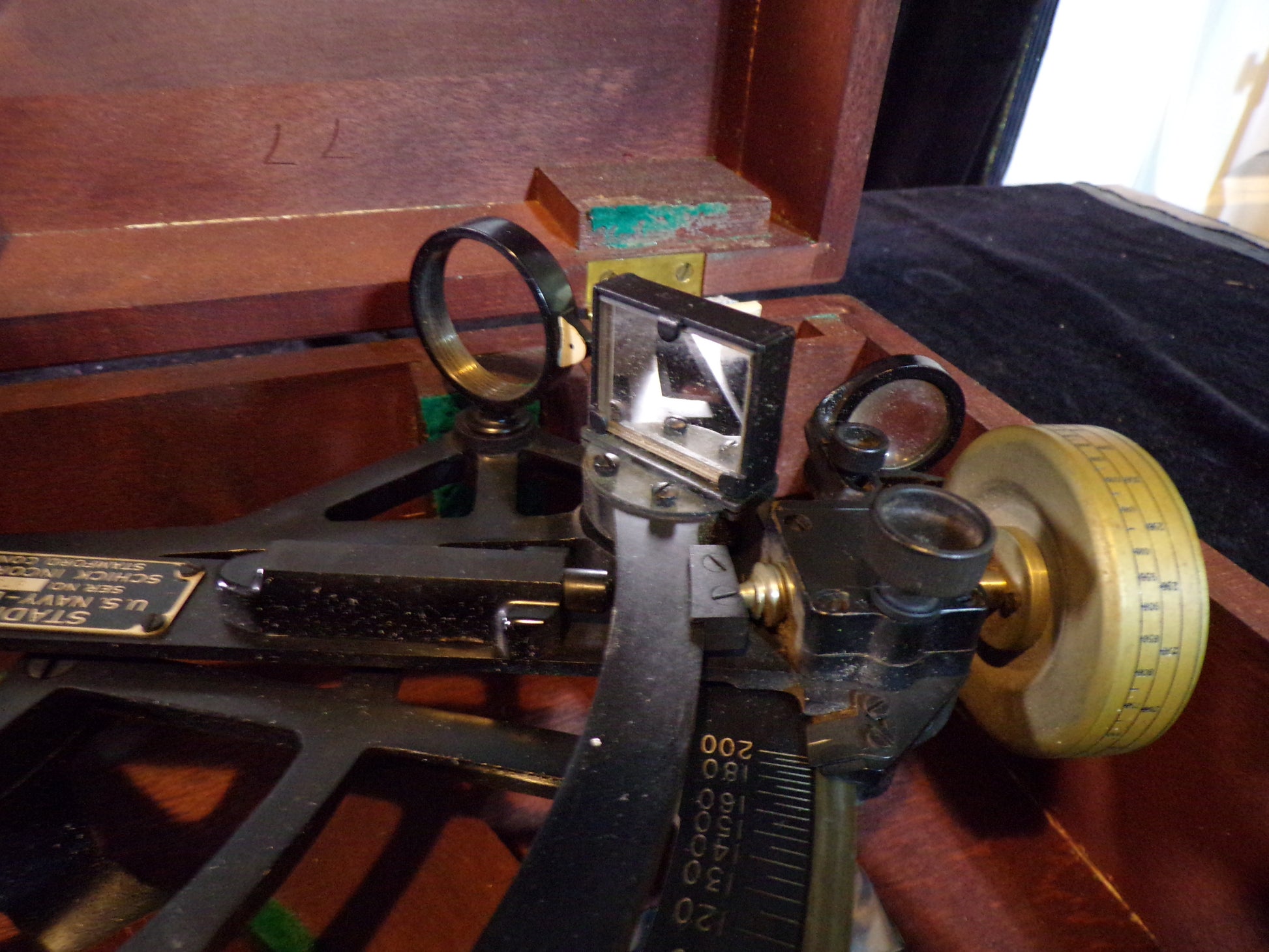 US Navy Stadimeter Sextant - Annapolis Maritime Antiques