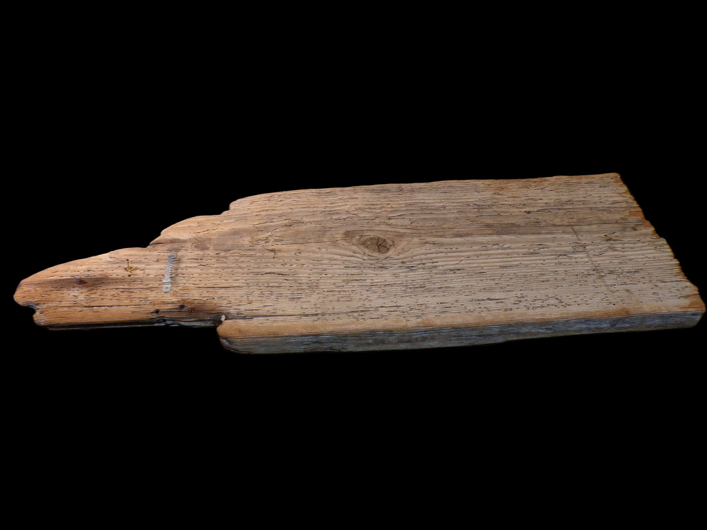 Mounted Spyglass Wall Display, Salvaged Wood - Annapolis Maritime Antiques