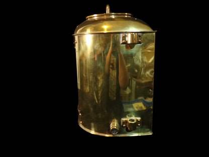 #Authentic Brass Ship’s Convoy Light – Blue Lens Navigation Lantern