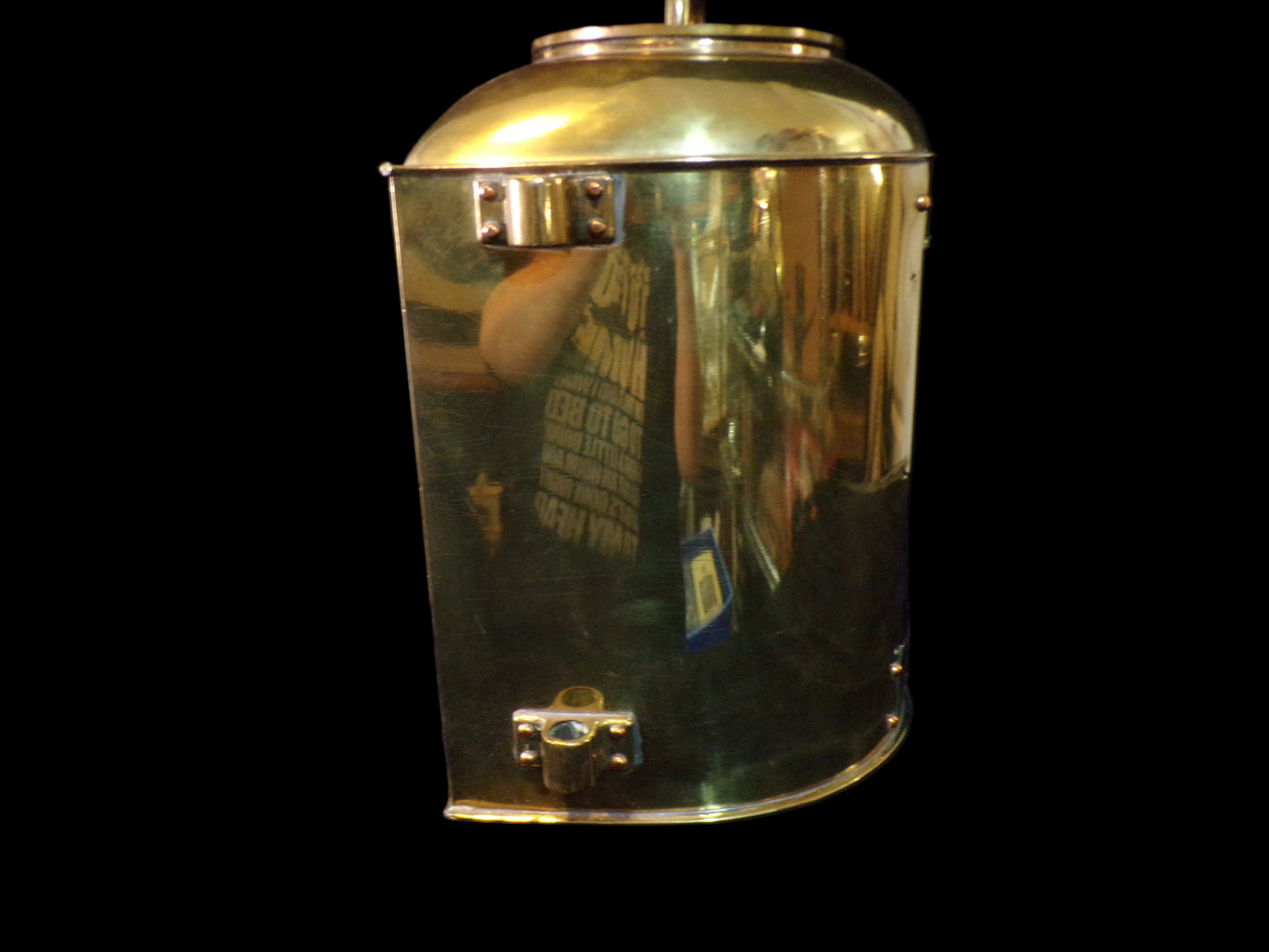 #Authentic Brass Ship’s Convoy Light – Blue Lens Navigation Lantern