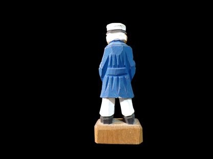 Hand Whittled Sea Captain Figureine