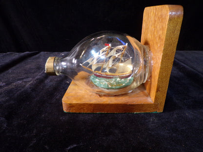 Ship In A Bottle Book Ends