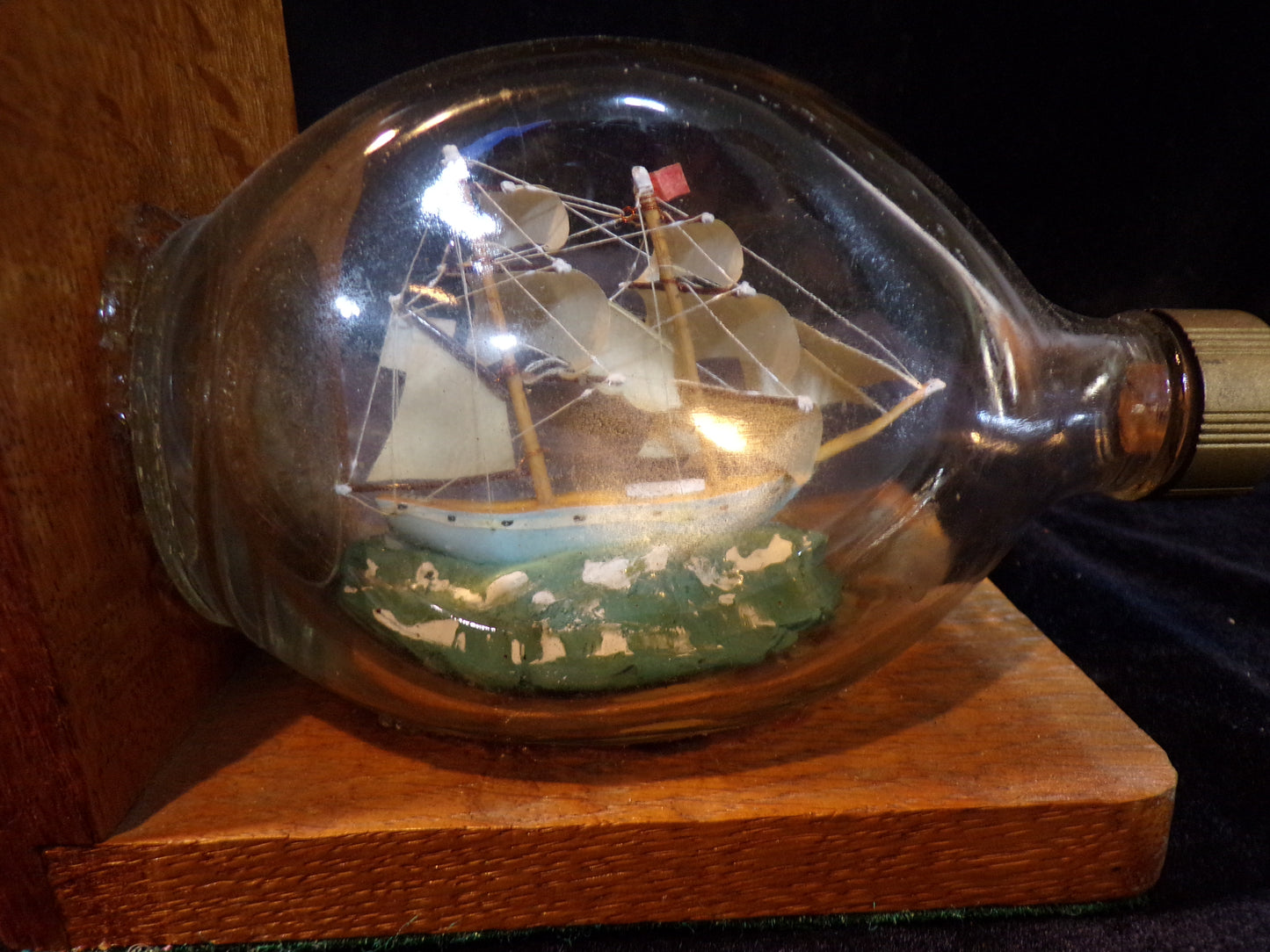 Ship In A Bottle Book Ends