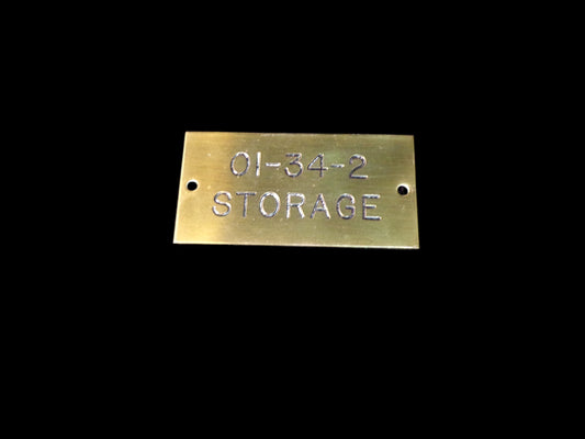 US Navy Compartment ID Plate Storage - Annapolis Maritime Antiques