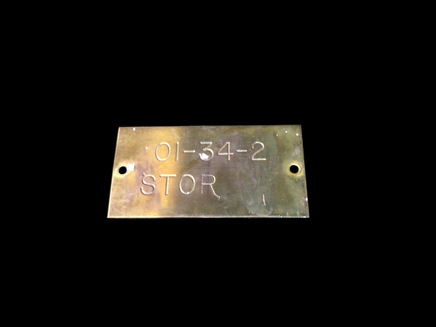 US Navy Compartment ID Plate Storage - Annapolis Maritime Antiques