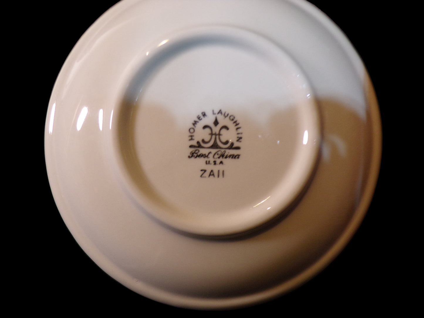 US Navy Wardroom China Saucer Homer Laughlin November 1960 - Annapolis Maritime Antiques