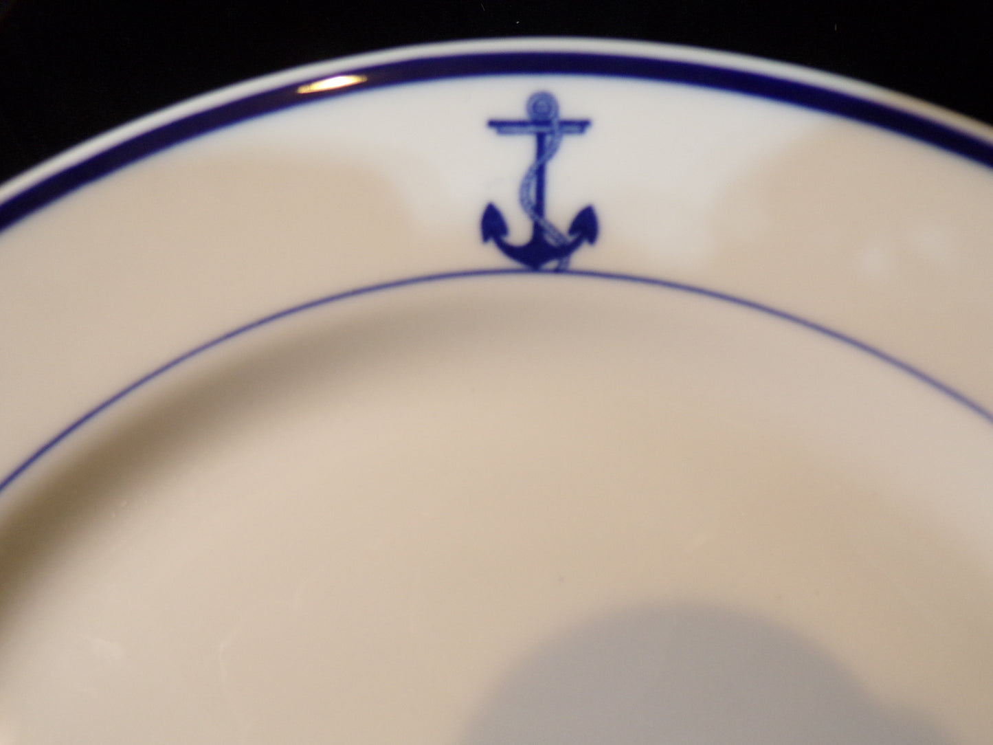 US Navy Mess Hall Dinner Plate Syracuse China 1942 - Annapolis Maritime Antiques