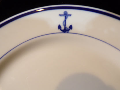 US Navy Mess Hall Dinner Plate Syracuse China 1942 - Annapolis Maritime Antiques