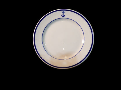 US Navy Mess Hall Dessert Plate Shenango China 1940-1950 - Annapolis Maritime Antiques
