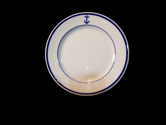 US Navy Mess Hall Dessert Plate Shenango China 1940-1950 - Annapolis Maritime Antiques