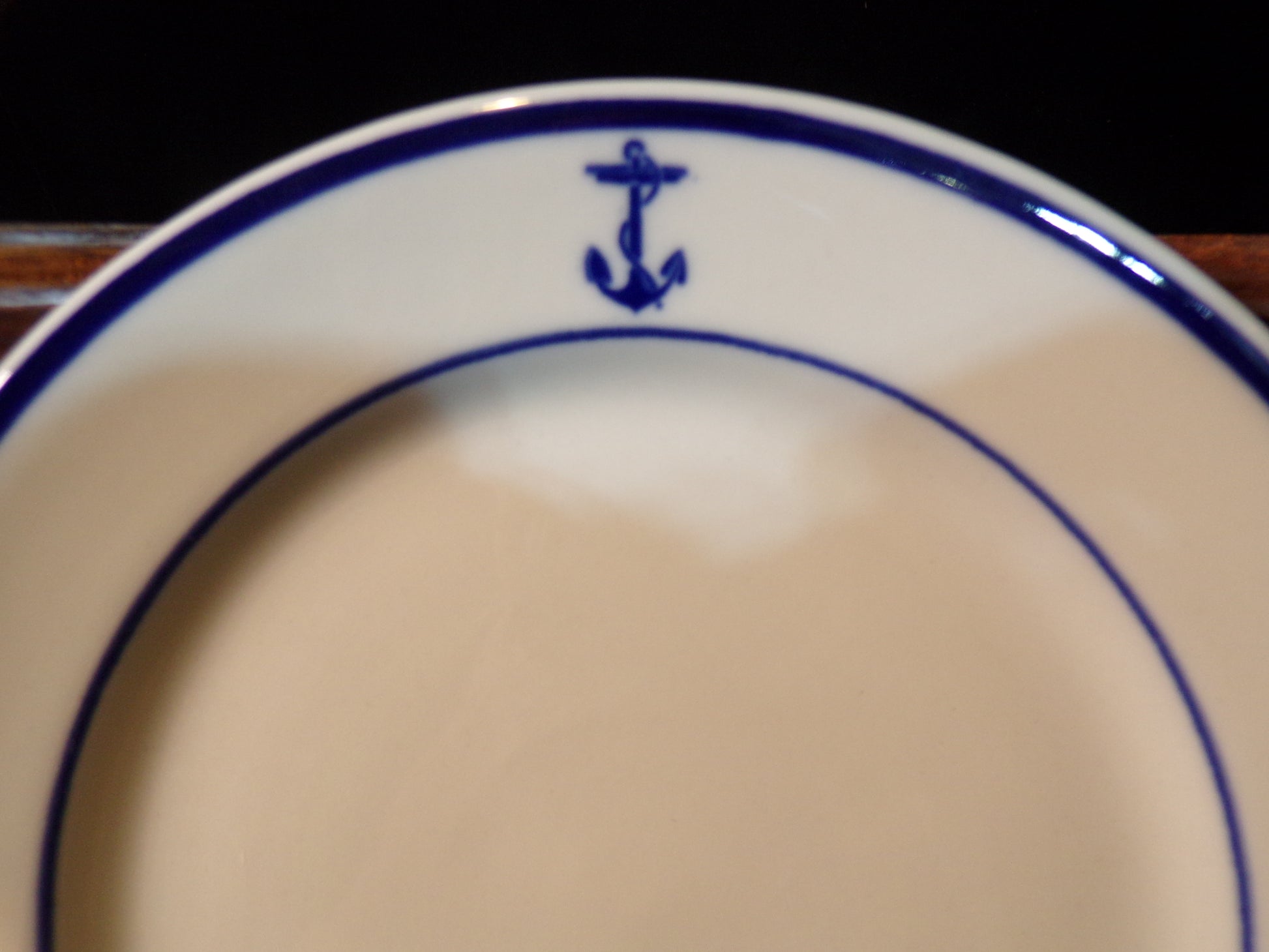 US Navy Mess Hall Dessert Plate Shenango China 1940-1950 - Annapolis Maritime Antiques