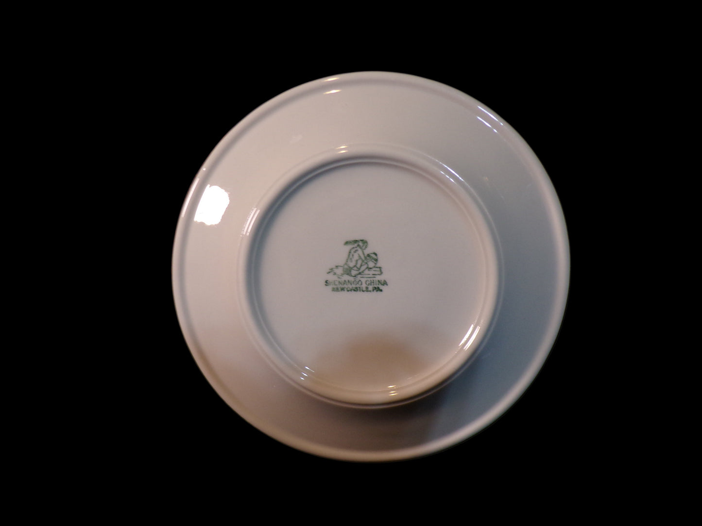 US Navy Mess Hall Dessert Plate Shenango China 1940-1950 - Annapolis Maritime Antiques