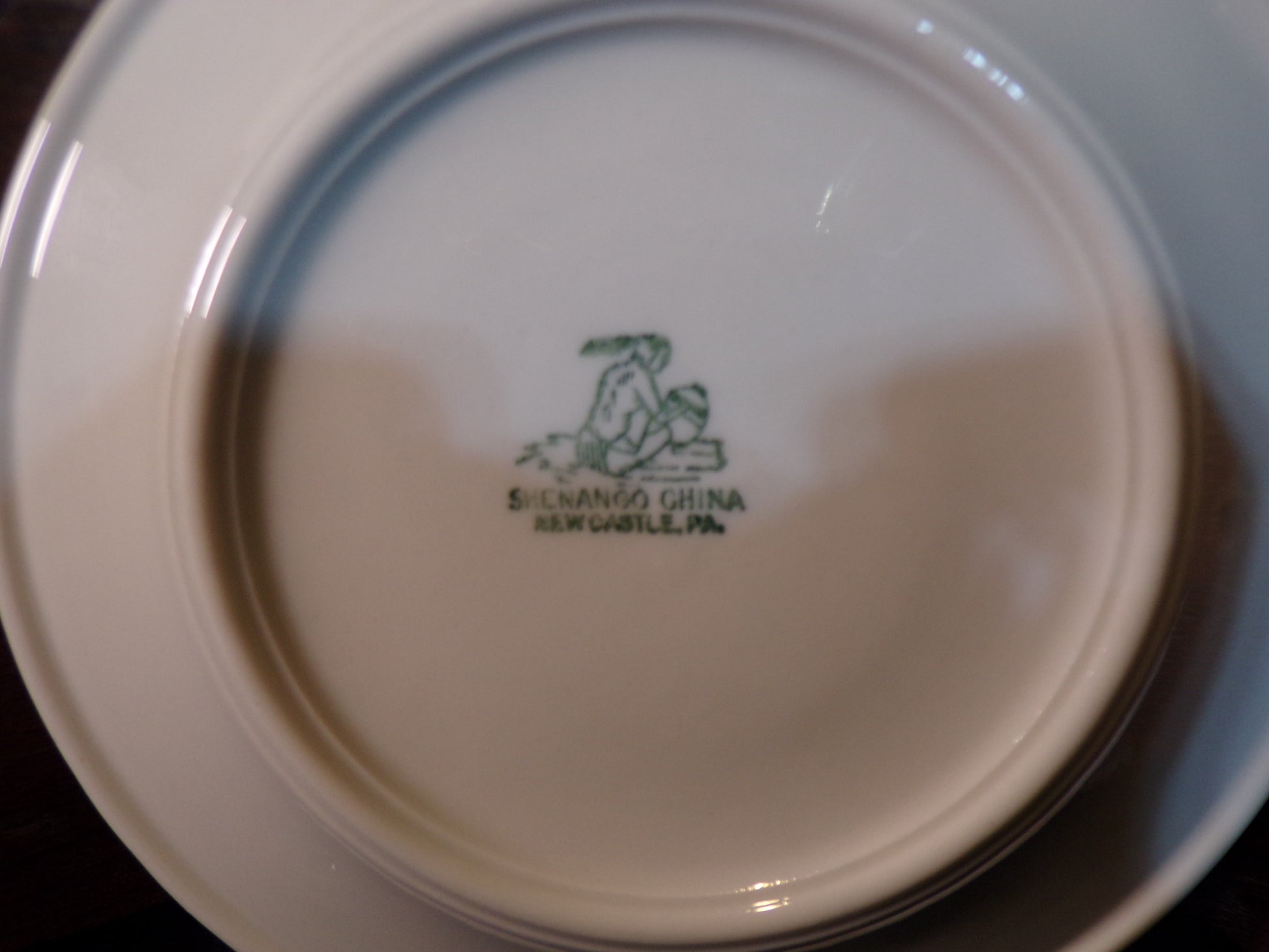 US Navy Mess Hall Dessert Plate Shenango China 1940-1950 - Annapolis Maritime Antiques