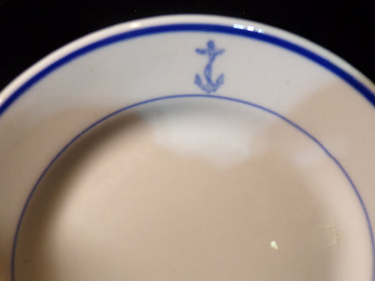 US Navy Mess Hall Side Plate TEPCO USA China 1940-1960 - Annapolis Maritime Antiques