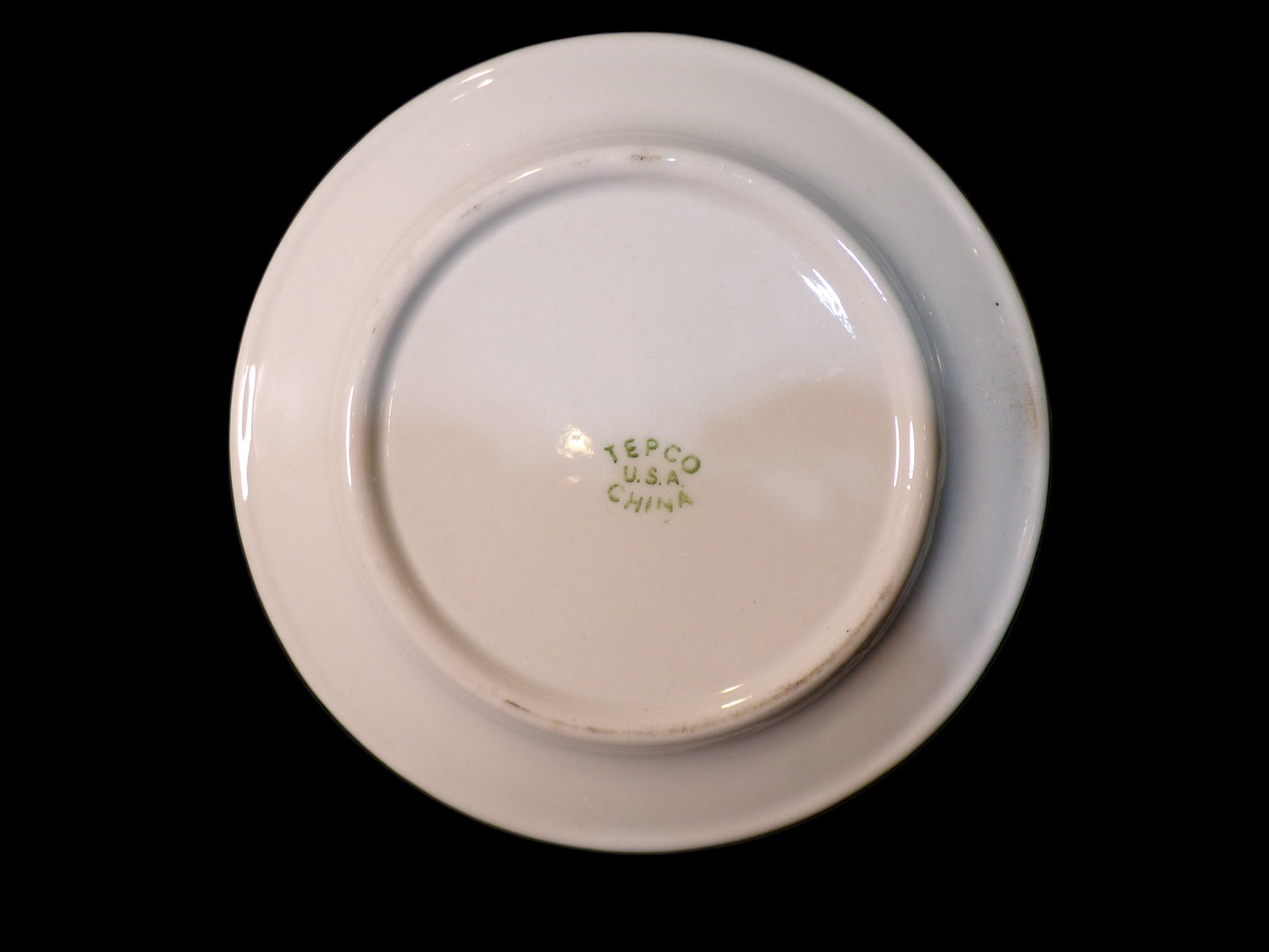 US Navy Mess Hall Side Plate TEPCO USA China 1940-1960 - Annapolis Maritime Antiques