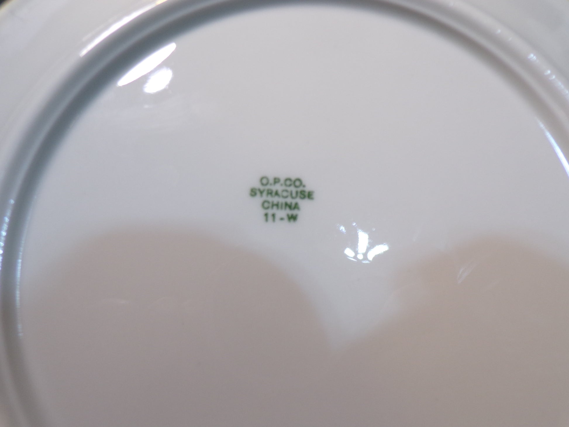 US Navy Mess Hall Dinner Plate Syracuse China 1942 - Annapolis Maritime Antiques