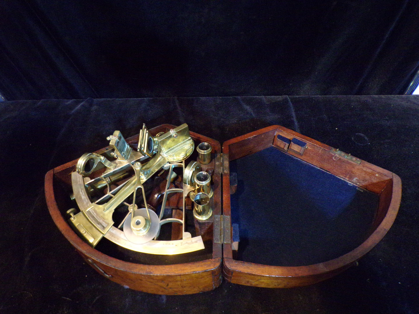 #Nautical Sextant Original Fitted Wooden Casing Circa 1860s–1880s