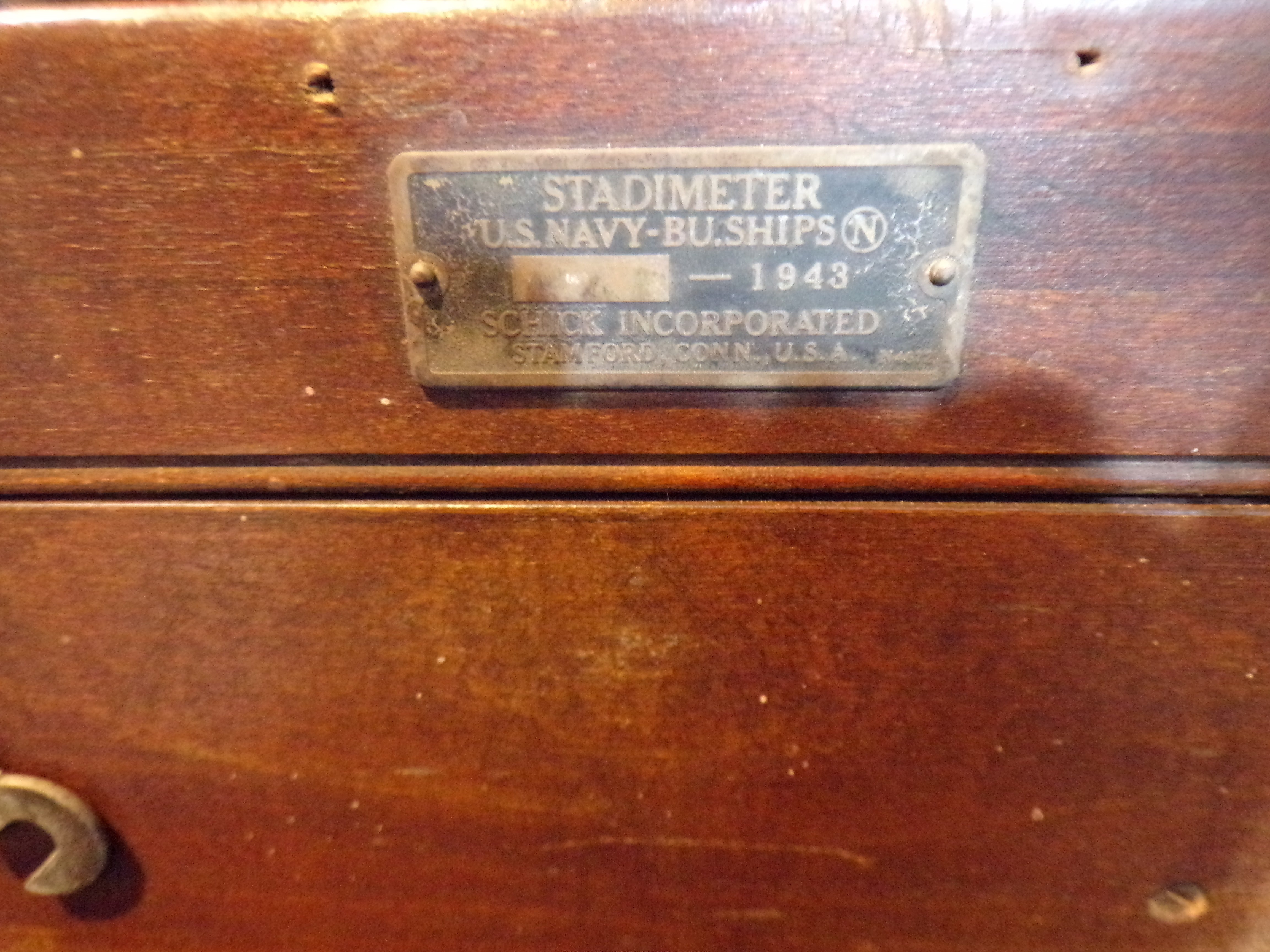 U.S. Navy Stadimeter 1943 Schick Incorporated – Annapolis Maritime