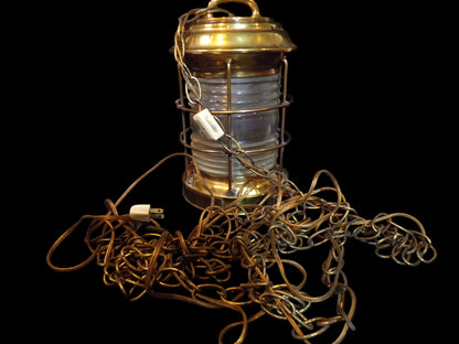 Repurposed Lantern Electrical Hanging Light Fixture