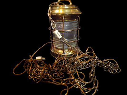 Repurposed Lantern Electrical Hanging Light Fixture