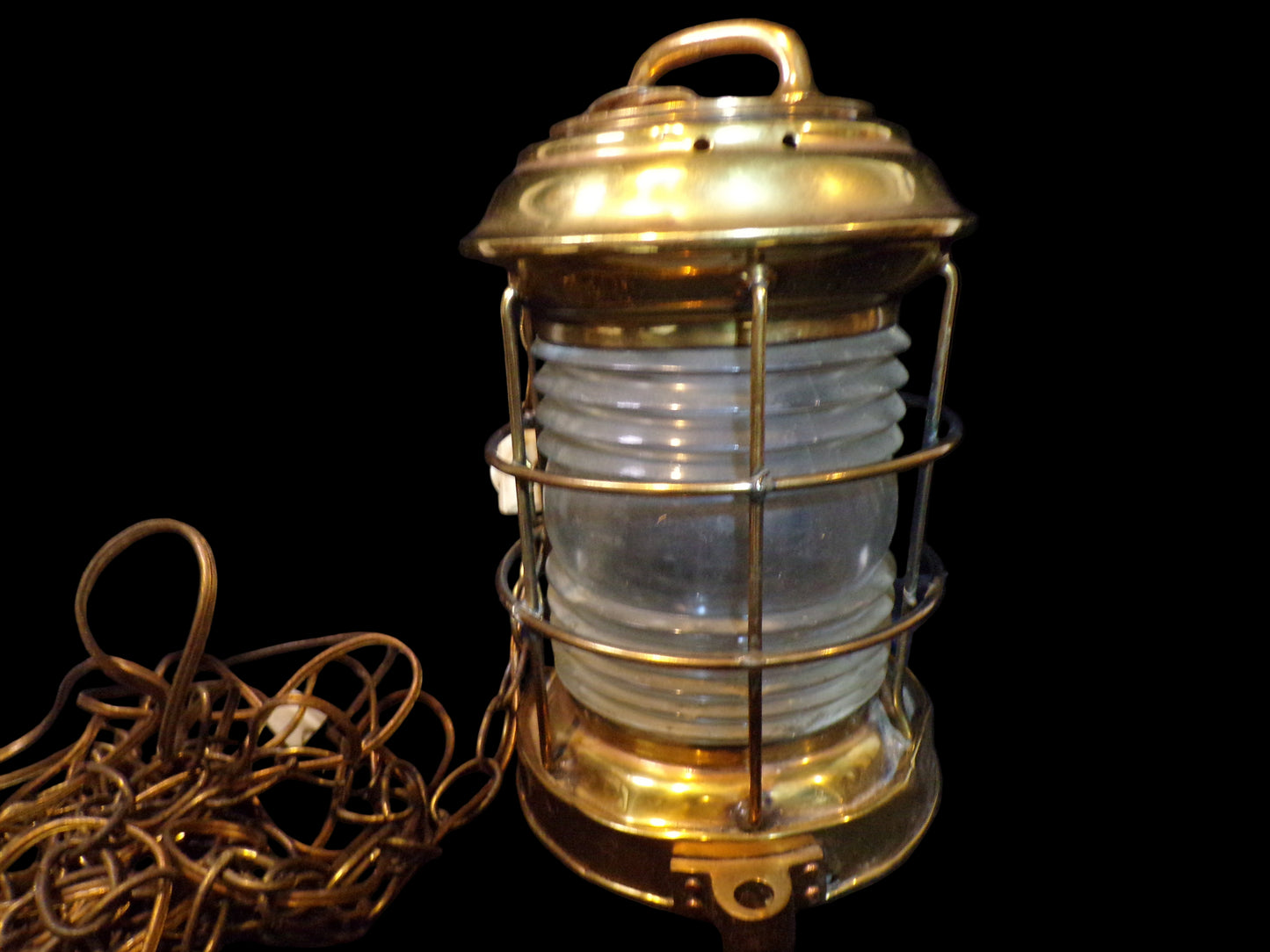 Repurposed Lantern Electrical Hanging Light Fixture